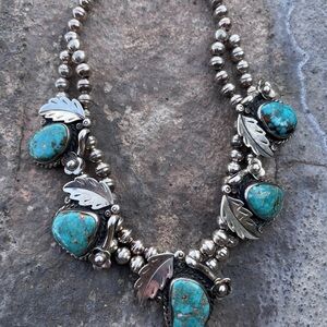 Silver and Turquoise Necklace